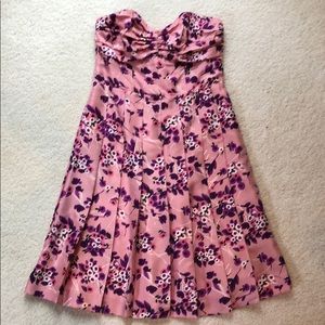 Super flattering pink silk dress